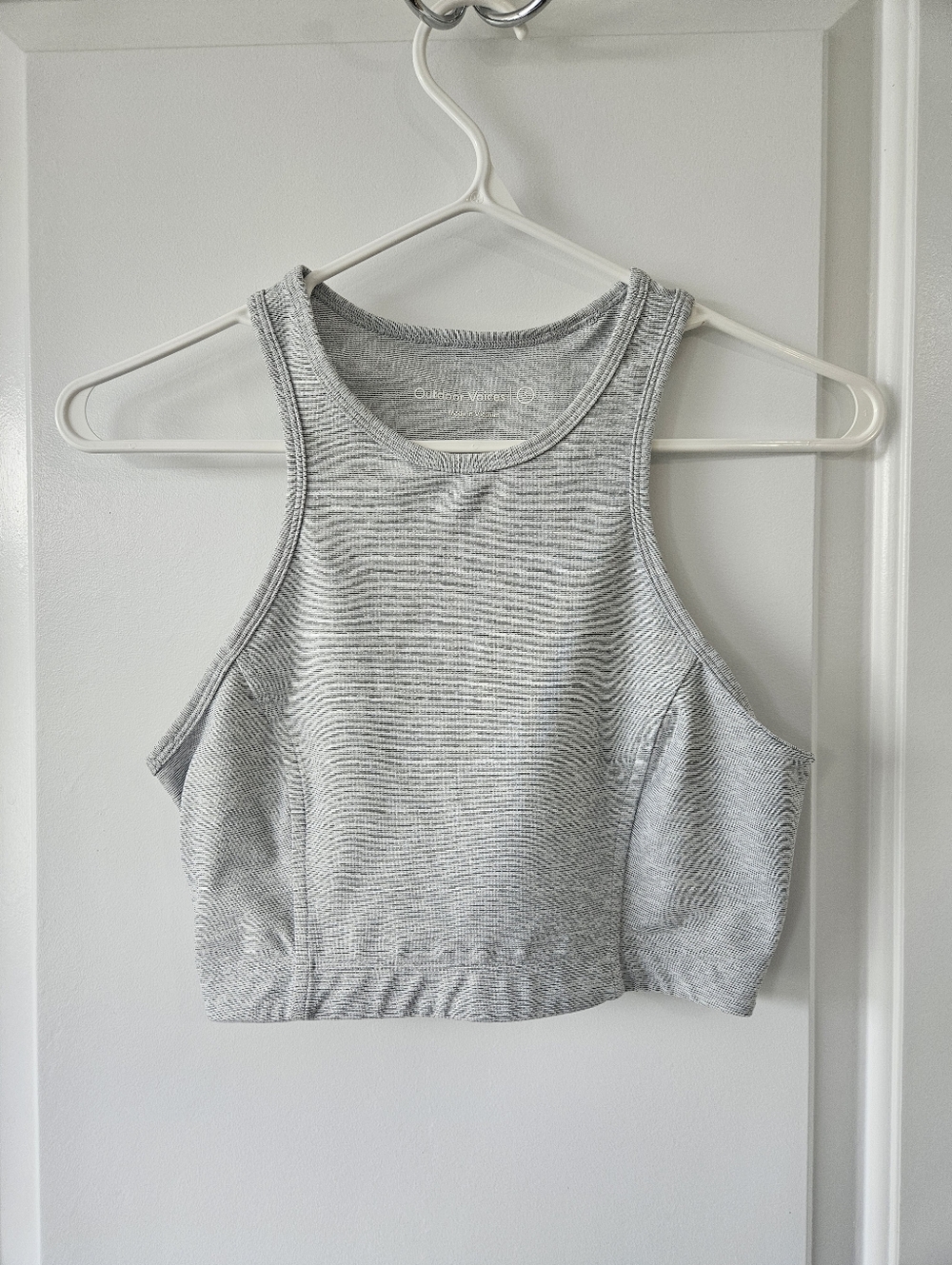 Outdoor Voices Light Gray Racerback Sports Bra Size Small
